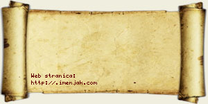 Janko Sarić vizit kartica